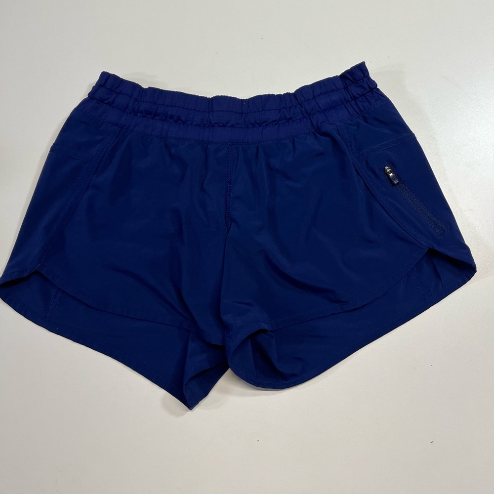Lululemon Blue Track That 3.5” Shorts